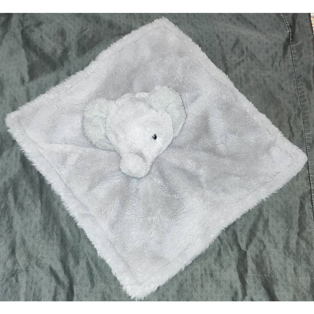 Kellytoy Lovey Elephant Rattle Security Blanket K. Luxe Baby